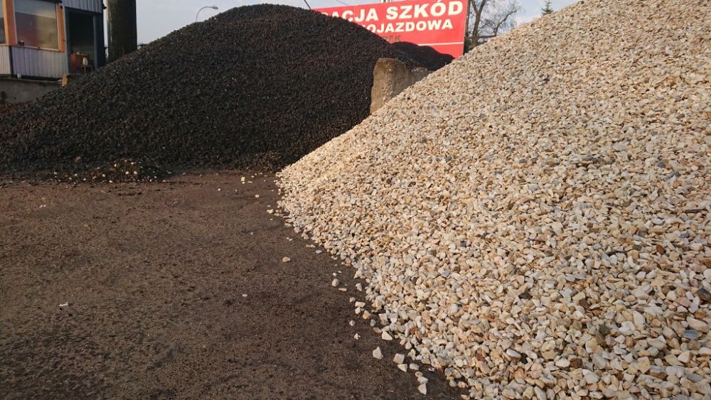 Kruszywo budowlane, żwir płukany 16-32, żwir 2-8, piasek