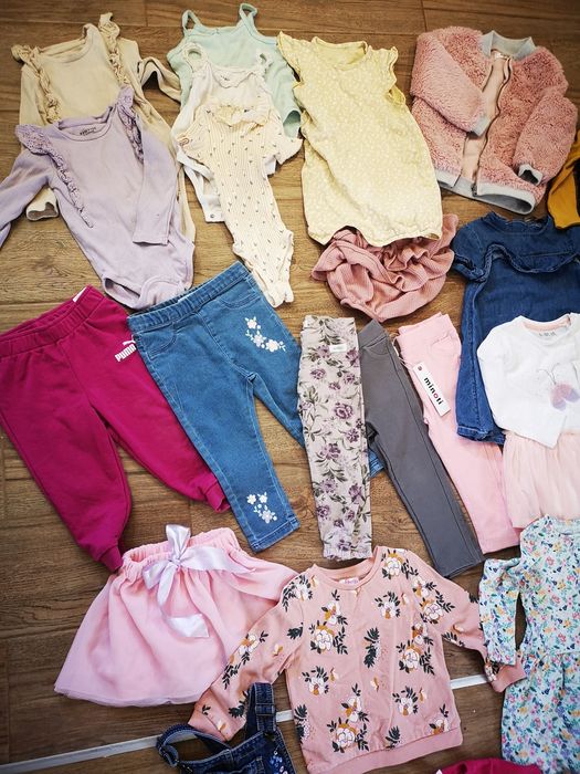 Dużq mega paka ubranek dla dziewczynki h&m newbie 86 92