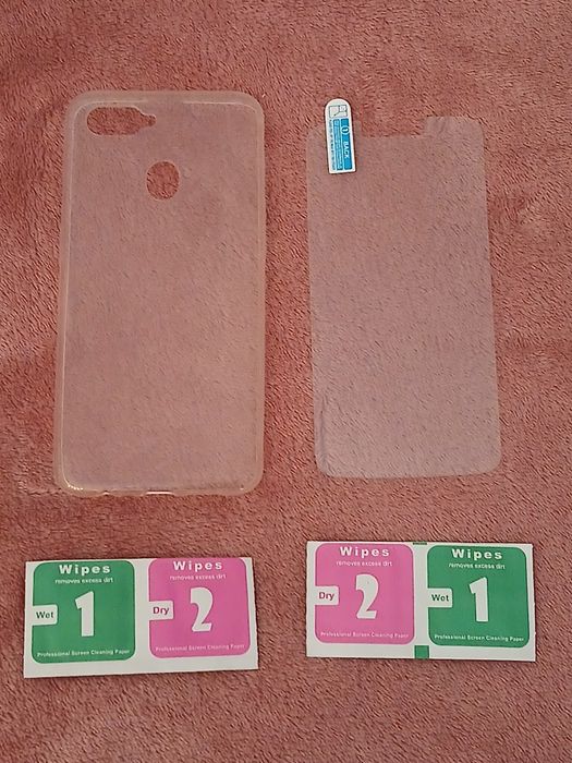 nowe etui+szkiełko+warstwa ochronna OPPO A7/A5S/A7N