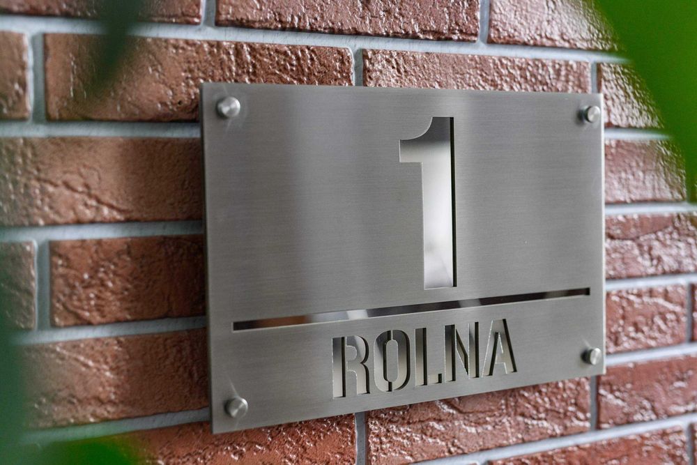 Tabliczka adresowa numer na dom ze stal nierdzewnej , numer na dom