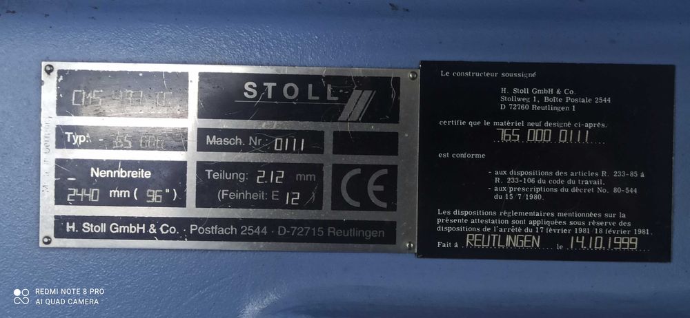 В'язальна машина STOLL ( ШТОЛЬ ) 12 клас CMS 433 TC: 11 000 грн