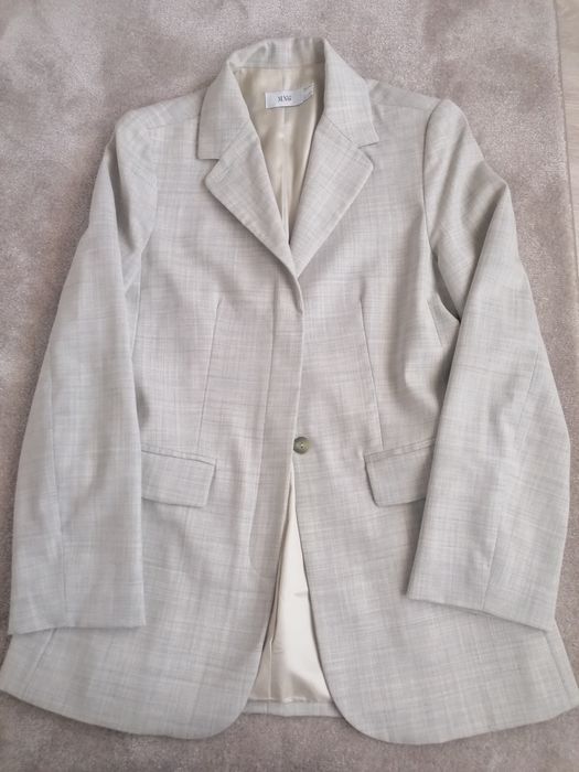 Casaco/blazer cinza claro, Mango, t36