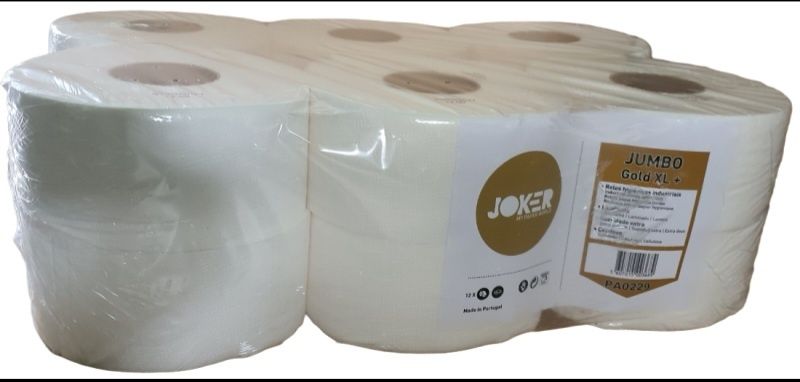 Papel Higiénico Jumbo Joker Folha Dupla - Emb. c/ 12 rolos - 120 Mts c