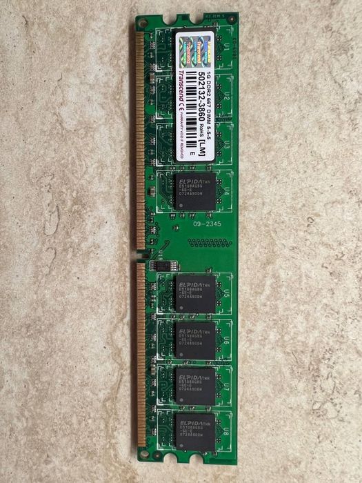Планка оперативної пам'яті Transcend 1 GB DDR2