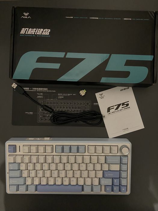 ОСТАННЯ! Клавіатура AULA F75 light blue: 1 450 грн. - Периферійні ...