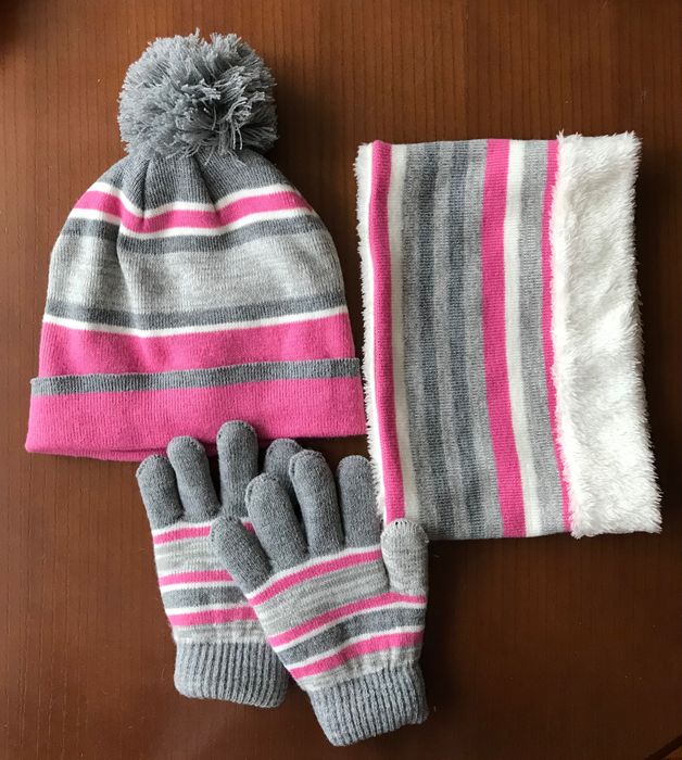 Набір шапка, шарф, рукавички