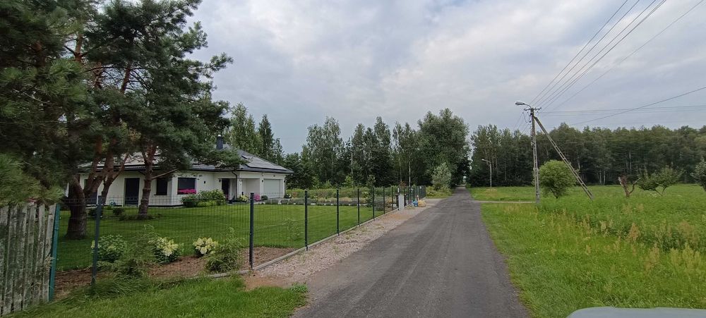 Działka 1000 z WZ Chrzęsne Tłuszcz media droga gminna