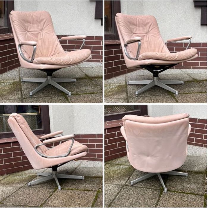 Andre Vandenbeuck dla Strassle. Fotel obrotowy Gentilina. Mid century