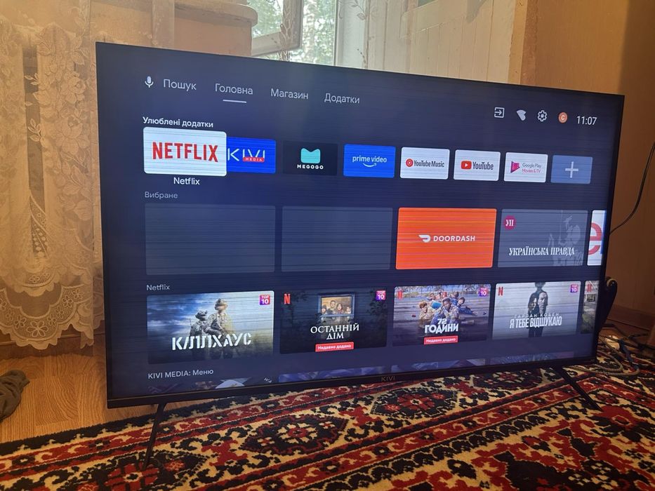 Телевізор Kivi 43” 4K, SmartTV, WiFi, T2