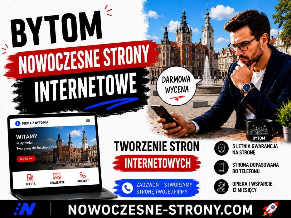 Nowoczesne Strony Internetowe | WordPress z 5-letnią Gwarancją | Opieka Stron 12 miesięcy