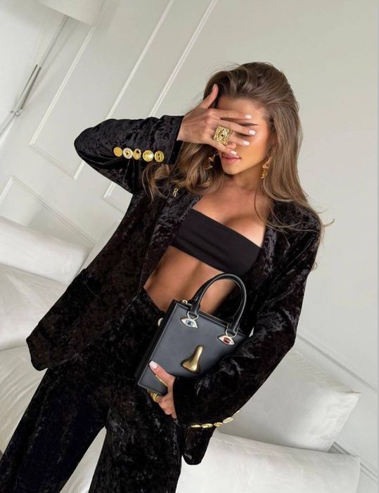 Костюм брюки велюр Schiaparelli