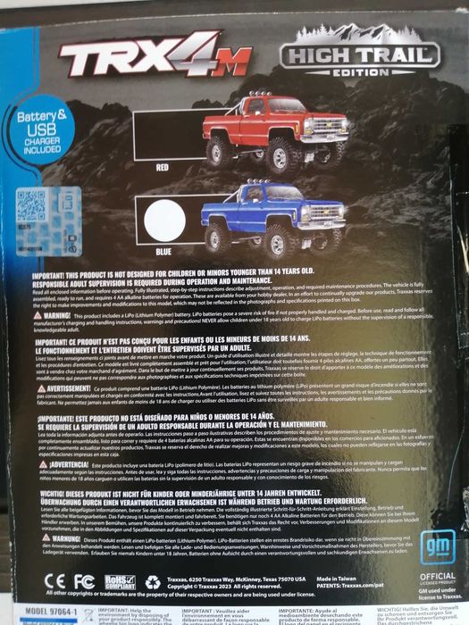 RC Crawler TRx4 Chevy Cheyenne 1/18 Traxxas