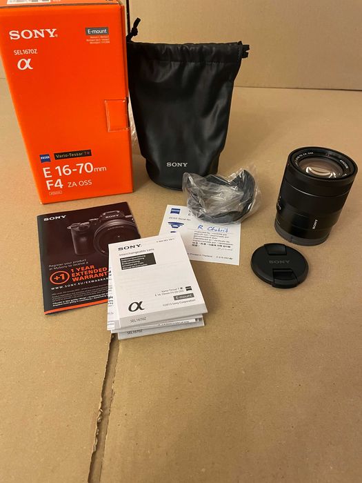 Obiektyw Sony E Zeiss 16-70 mm f/4.0 ZA OSS sel1670z j.Nowy Gwarancja