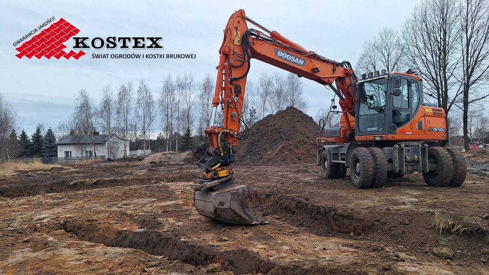 Usługi Koparka, Koparko-ładowarka, drogi parkingi minikoparka hds