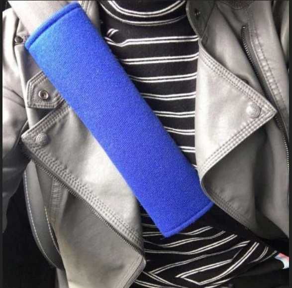 2x Almofadas de ombro para cinto de segurança.