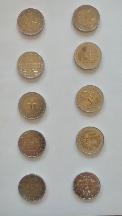 Diversas Moedas de Euro