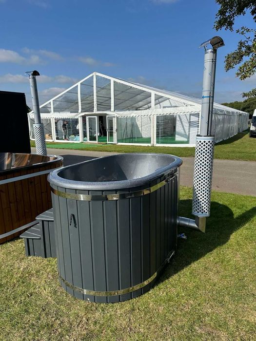BALIA OWAL LUX - z piecem zewnętrznym -hot tub, spa, jacuzzi