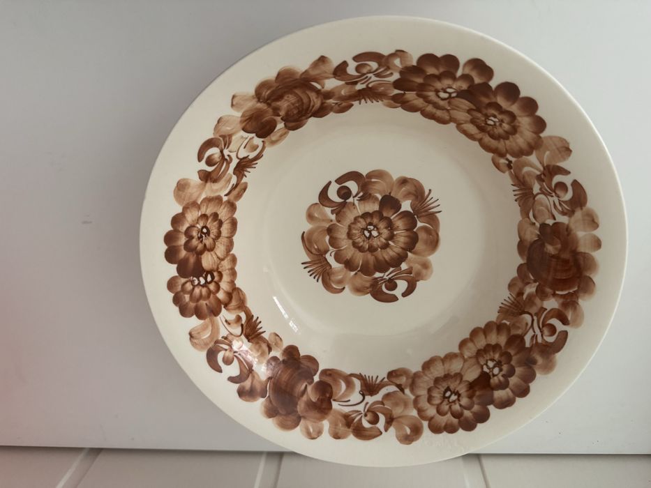 Talerz ozdobny prl fajans wrocławek