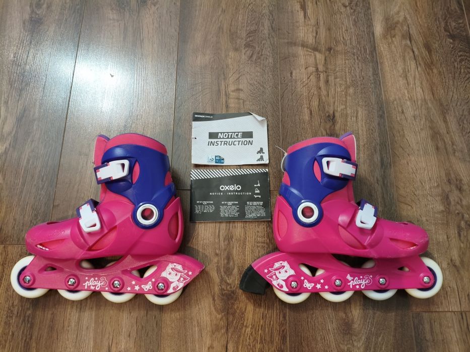 Rolki dla dzieci Play3 różowo-fioletowe r.30-32