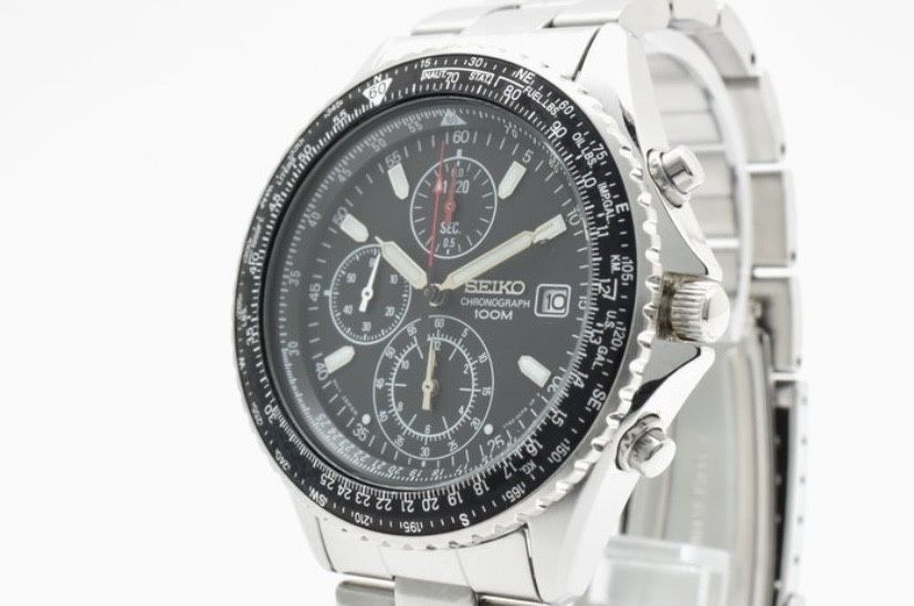 Relógio Seiko Chronograph 7T92 – Aço Inoxidável – Excelente Estado