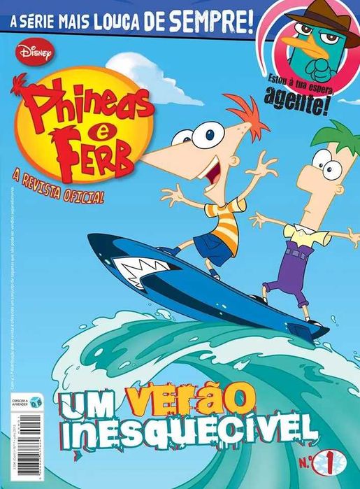 Phineas e Ferb - Revista Oficial da Série de TV n° 1 banda  desenhada