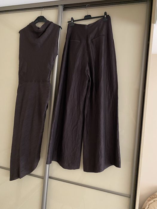 Massimo Dutti garnitur zestaw spodnie bluzka top