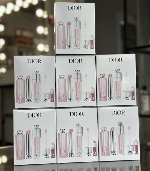 Набір Dior блиск бальзам 001 блиск 038