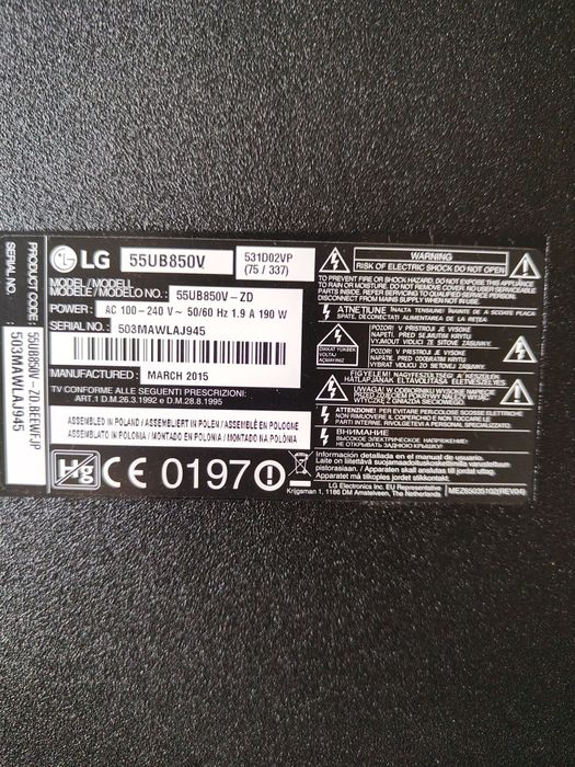 Telewizor LG 55 cali