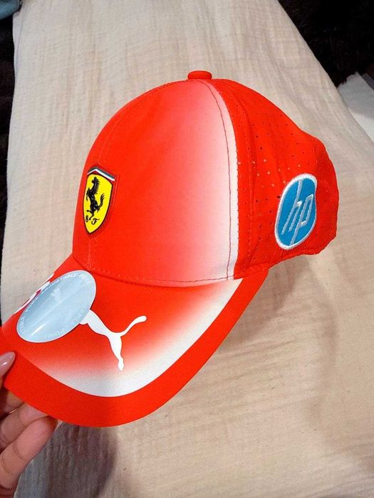 Топова бейсболка кепка Ferrari 2026 №16 Леклерк Leklerk № 44 Гамілтон  Gamilton, Ферарі. F1 Формула Puma