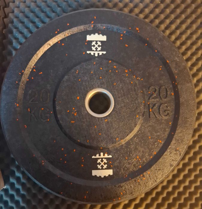 Discos Olímpicos Bumper – 20kg (Novos, Selados) – Pares Disponíveis