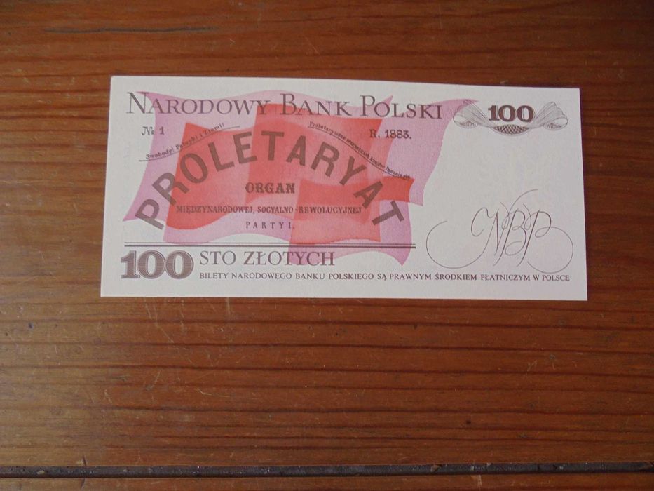 banknot Polski 100 zł 1988 seria RE nr 5750x86 stan bankowy UNC [b500]