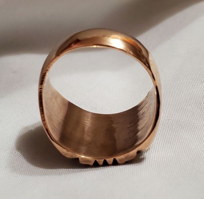 Кольцо без пробы в золотом цвете 583 пробы периода ссср