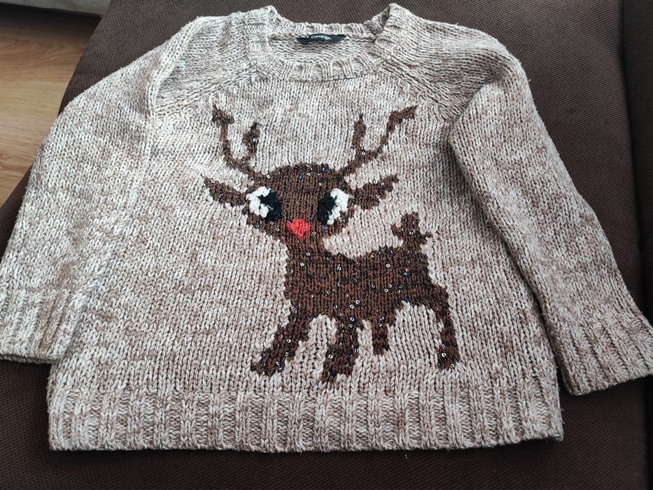 Sweterek świąteczny 4-5 lat
