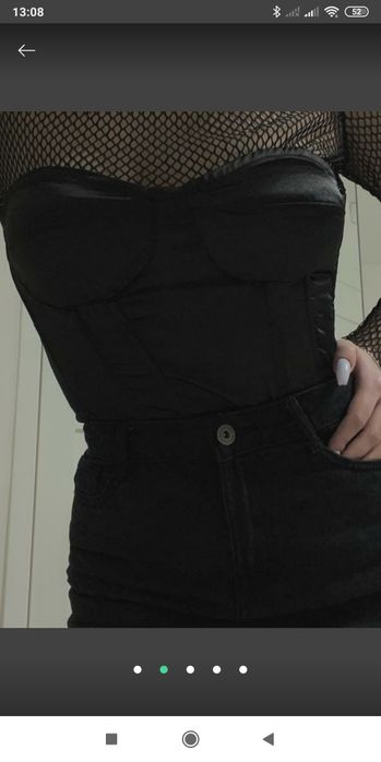 Атласный, сатиновый корсет