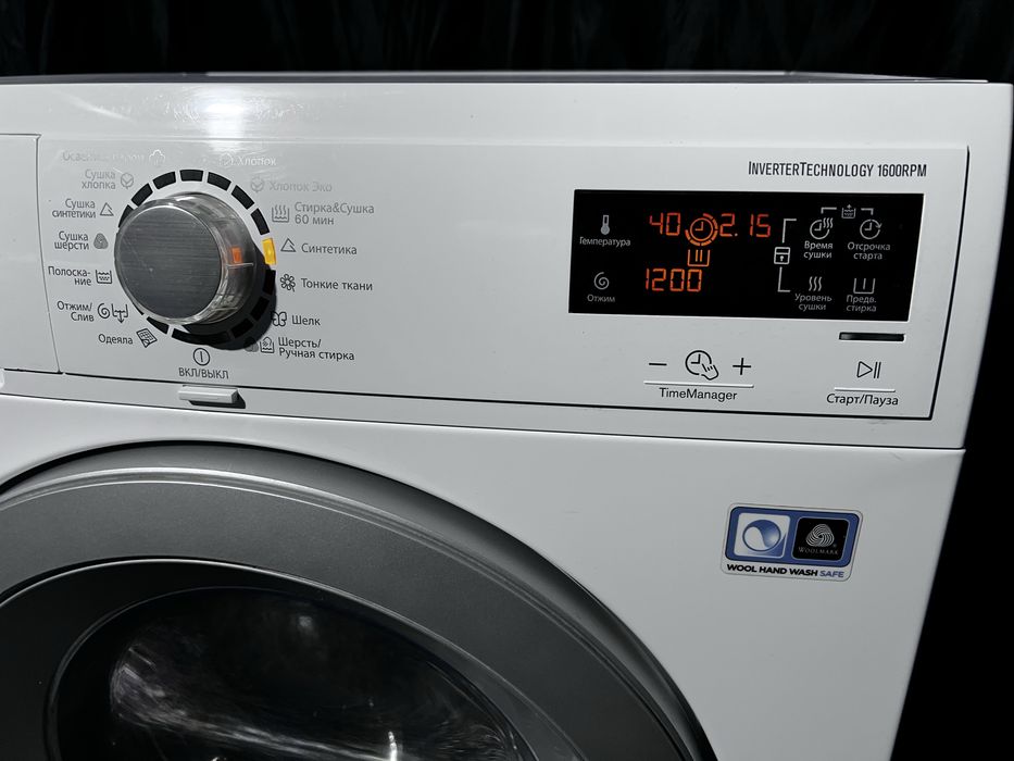 8+4 кг 1600 об с сушкой инверторная стиральная машина ELECTROLUX. Доставка бесплатно