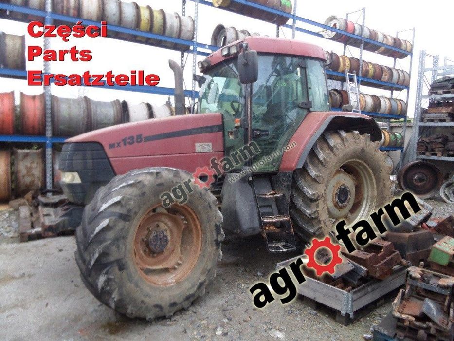 Case MX 135 części, skrzynia biegów, silnik