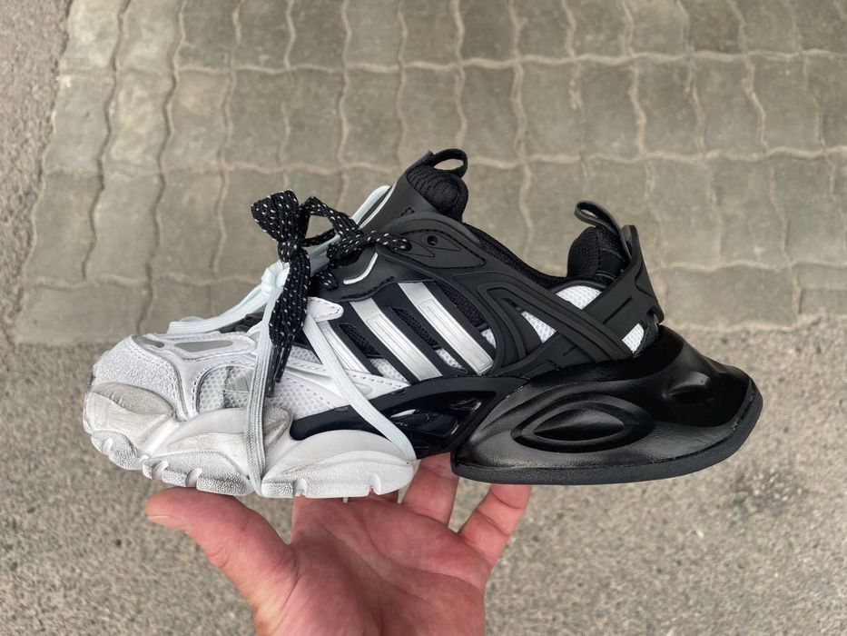 Кросівки Adidas XLG Vento Runner Deluxe black/ grey /white. Vento black/ white.