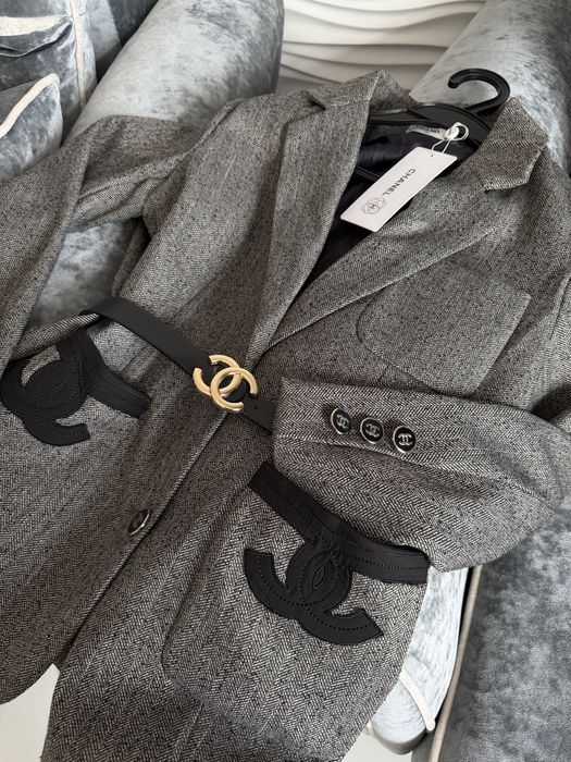 Пиджак оверсайз жакет Chanel серый: 3 500 грн. - Пиджаки оверсайз