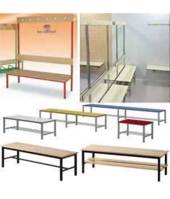 Banco Balneario Ginasio Escolas Industria Vestiários com Reguas Novo