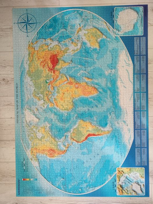 Puzzle 4000 mapa świata trefl