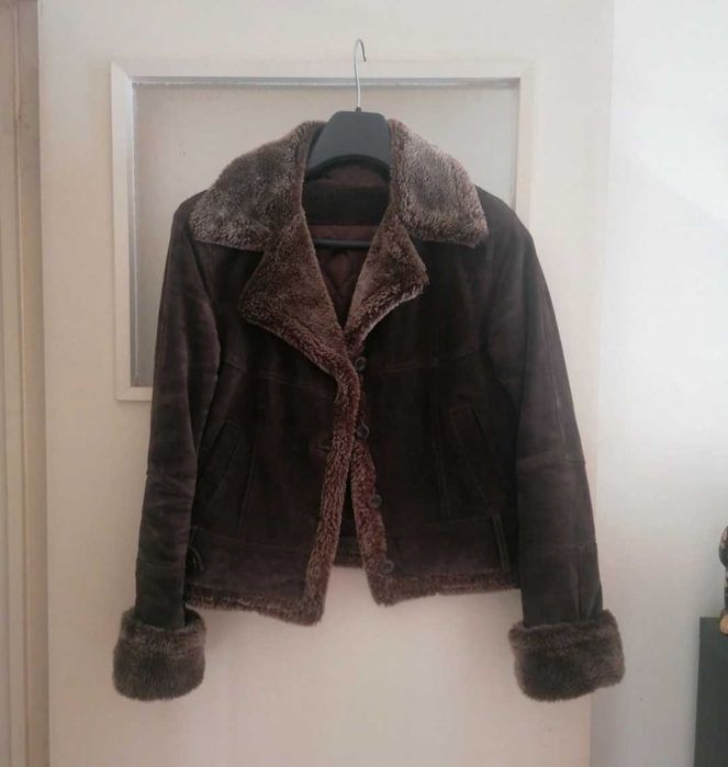 Blusão de pele, tamanho S/M
