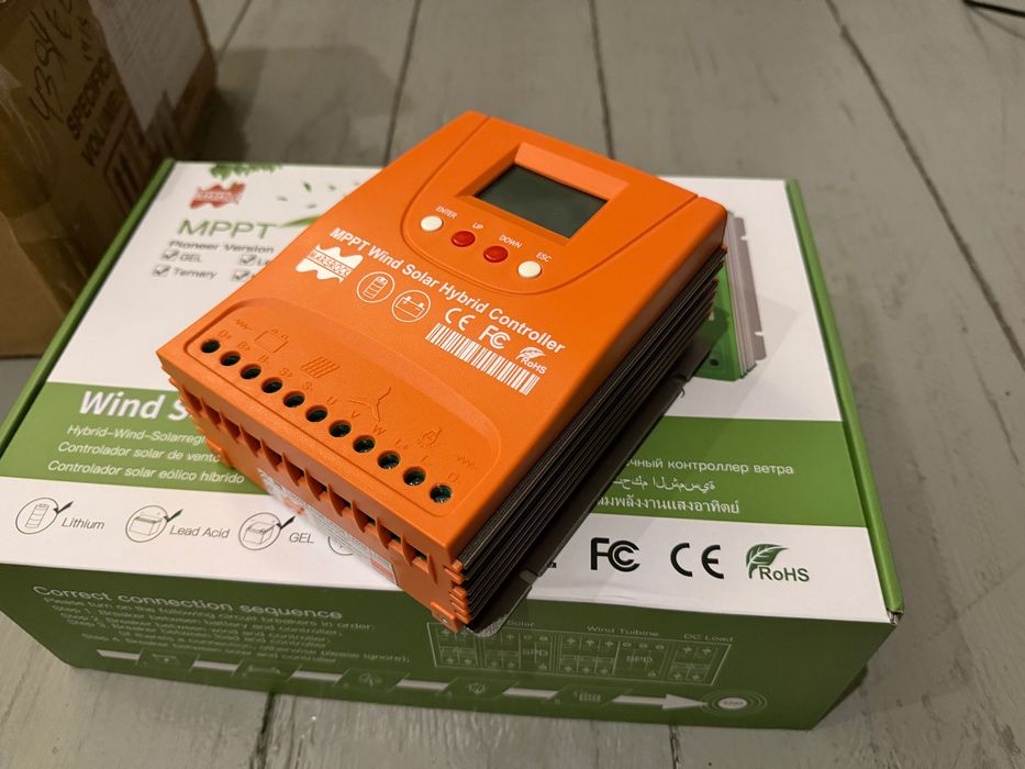Електростанція вітрогенератор, MPPT контроллер, готовий комплект