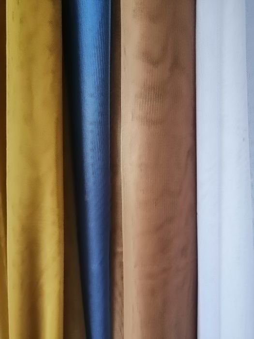 Тюль без малюнку, сіточка фатін, з обважнювачем