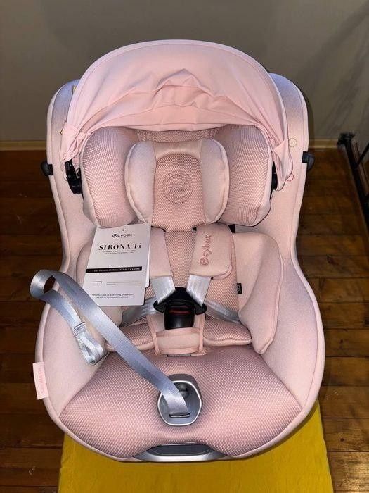 Детское автокресло с базой cybex sirona ti platinum бежеве