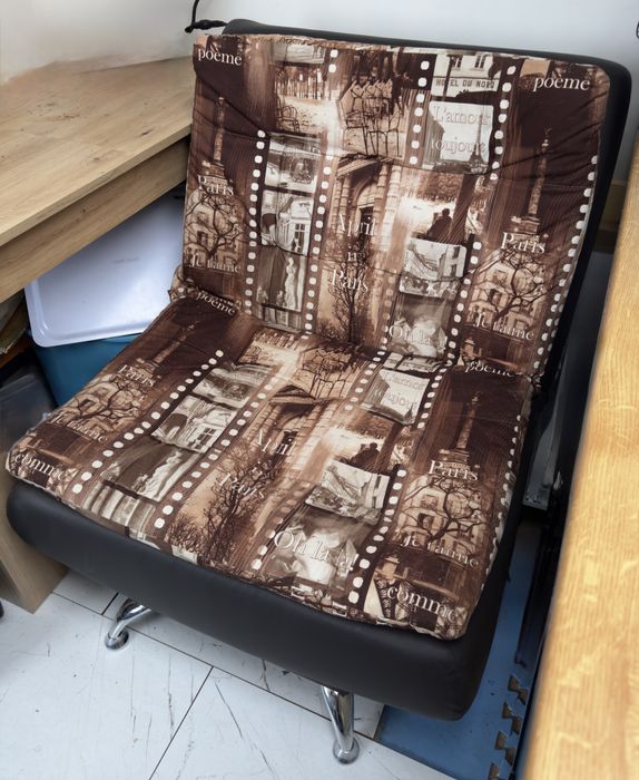 Wygodny fotel ze zdejmowanym obiciem