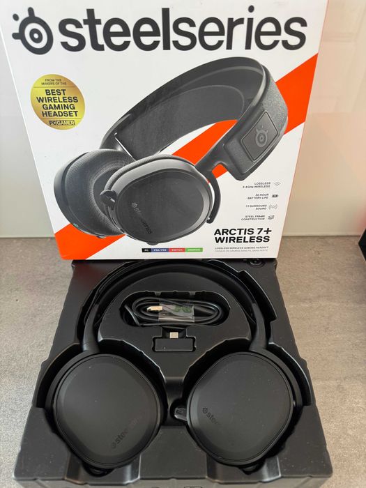 Słuchawki Steelseries Arctis 7+ Wireless - CZARNE - OKAZJA!