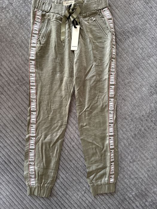 Spodnie damskie Pinko lampas khaki roz 29 S/M