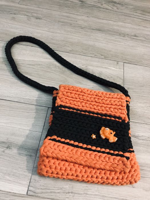 Orange and Dark Green Kids' Luggage