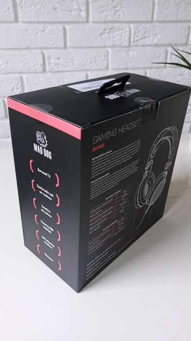 Słuchawki z mikrofonem Gamingowe MadDog NOWE