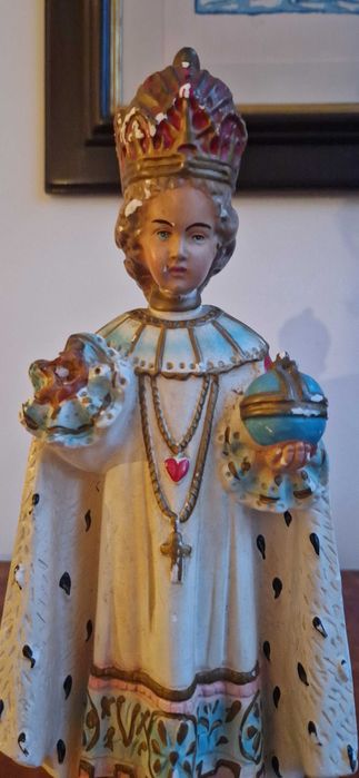 Stara rzeźba figura sakralna Jezus Praski antyk stare dewocjonalia